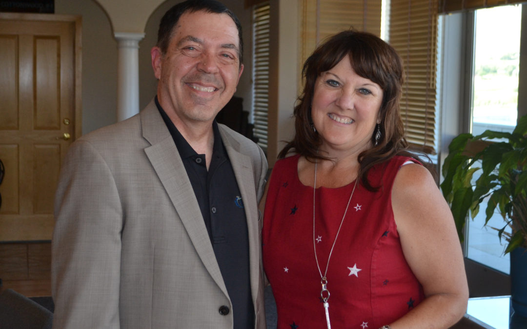 Rich McBride administered the Superintendent Oath of Office to Michelle Price