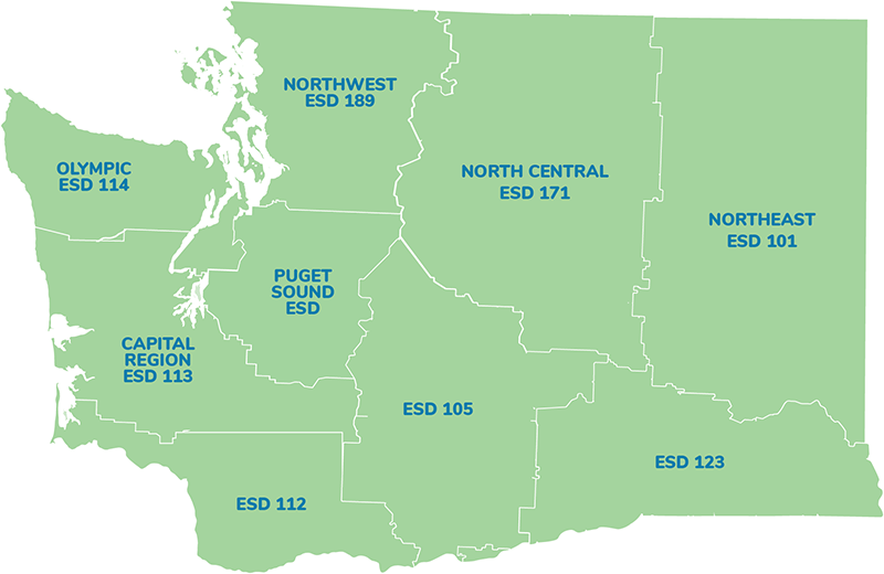 ESD Regions Map