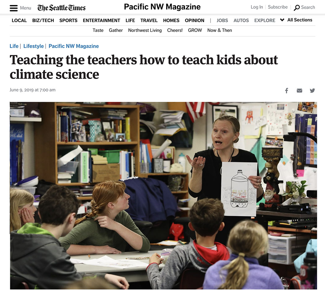 ClimeTime featured in Seattle Times Article